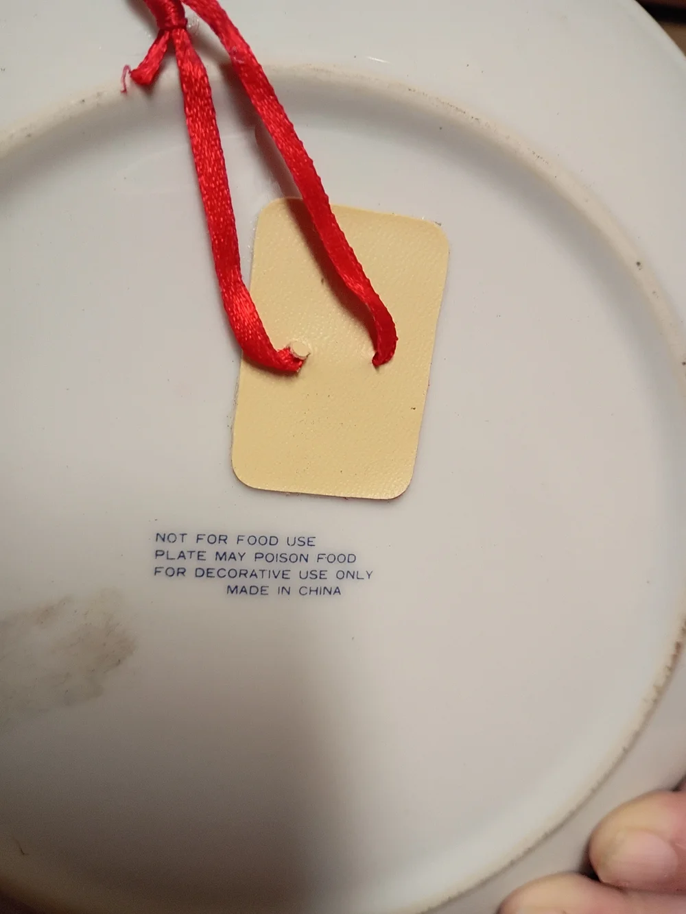 Maine Blue and White Decorative Plate